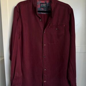 Scotch & Soda Red Casual Button Down Shirt